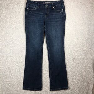 DKNY Jeans Women's Ludlow Dark Wash Low Rise Size 6 Stretch Blue Jeans